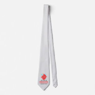 Necktie You Give Me PVCs Funny Medical Heart Grey