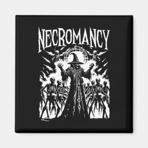 Necromancer - Vintage Creepy Monster Halloween Lov Magnet