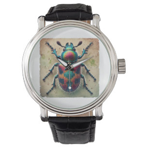 Necrophila Beetle 220824IREF238 - Watercolor Watch