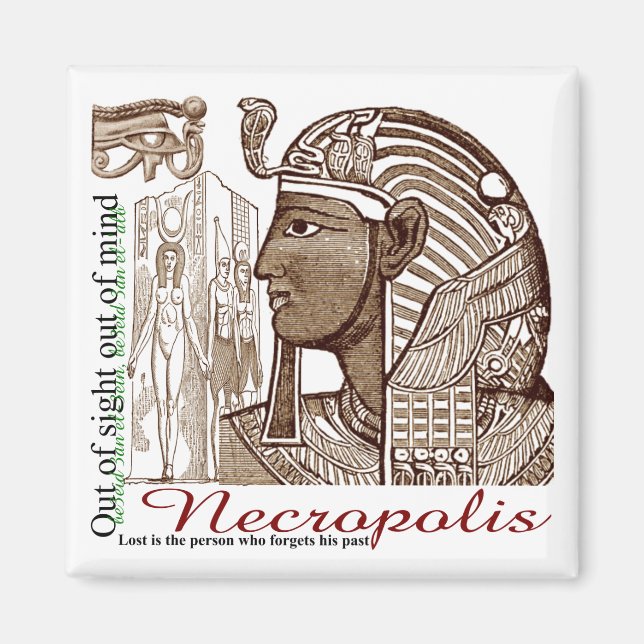 Necropolis Out Of Sight Out Of Mind Magnet (Front)