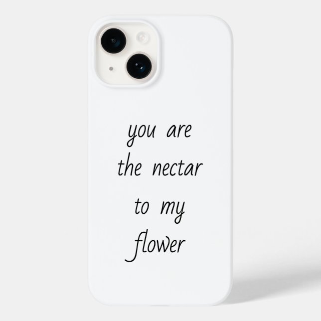 Nectar To My Flower iPhone Case (Back)