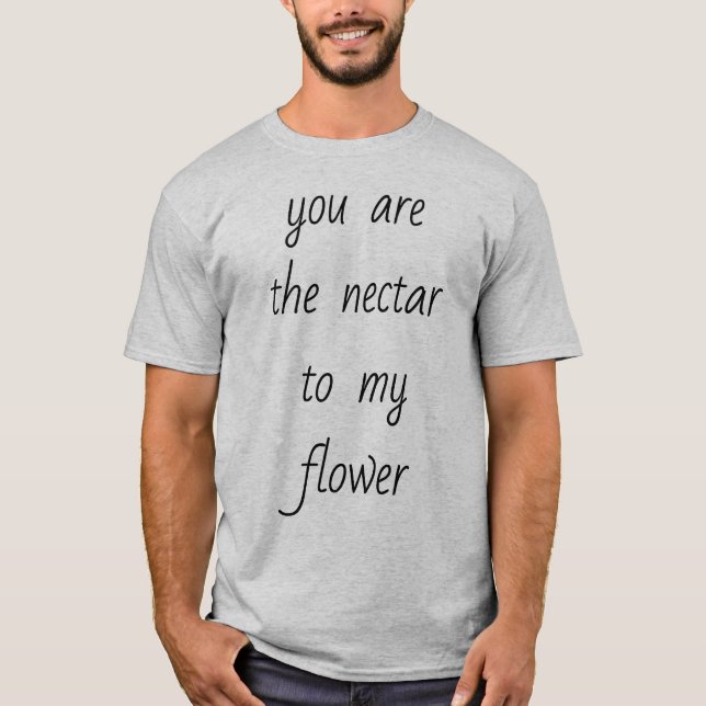 Nectar To My Flower Men's Basic T-Shirt (Front)