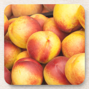 Nectarines background coaster