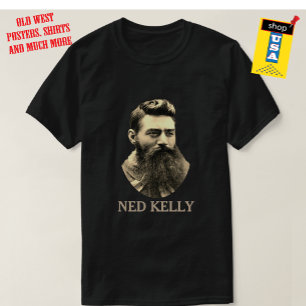 Ned Kelly Bushranger ⚔️ Famous Australian Outlaw  T-Shirt