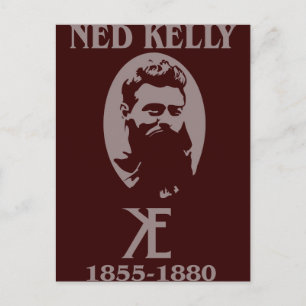 Ned Kelly Design Postcard