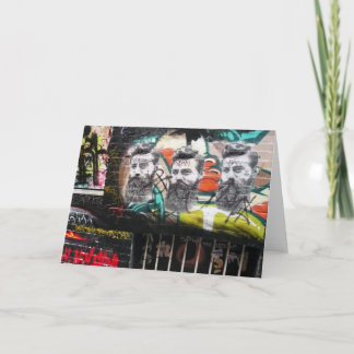 Ned Kelly graffiti, Hosier Lane Card