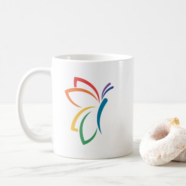 NEDA Logo Mug with Butterfly (With Donut)