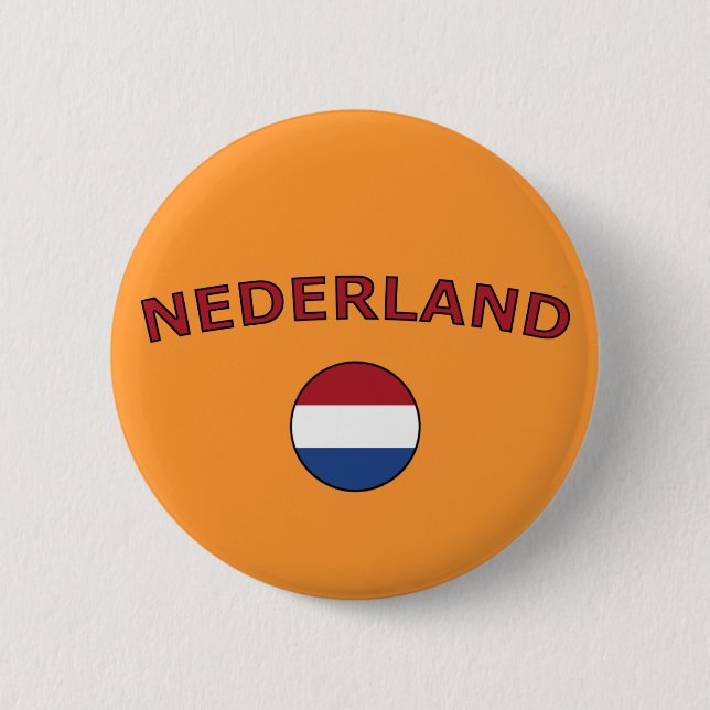Nederland 6 Cm Round Badge (Front)