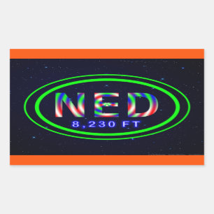 Nederland CO 8,230 FT Tie Dye Ned Stickers