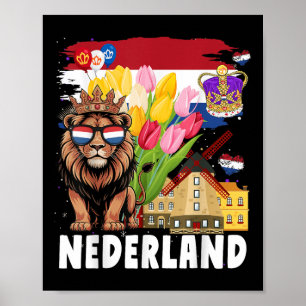 Nederland Flag Outfit Idea For Kids &amp; Koningsd Poster