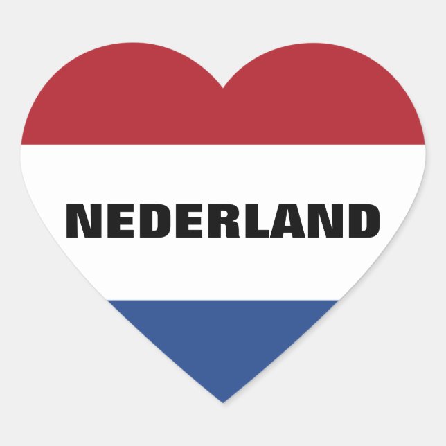 NEDERLAND HEART STICKER (Front)