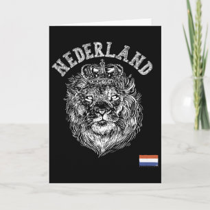 Nederland Reto Netherlands Lion Holland Dutch Men  Card