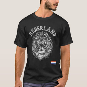 Nederland Reto Netherlands Lion Holland Dutch Men  T-Shirt