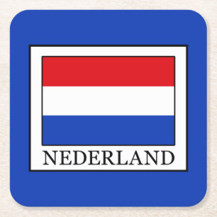 Nederland Square Paper Coaster