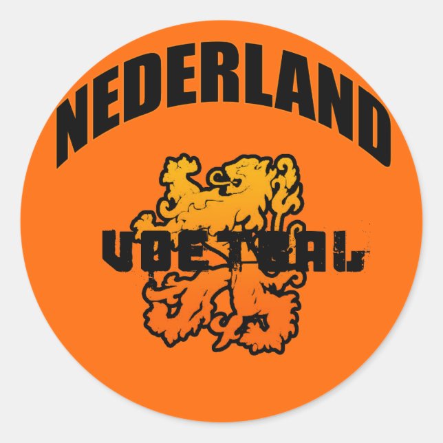 Nederland Voetbal 2010 Gifts Classic Round Sticker (Front)
