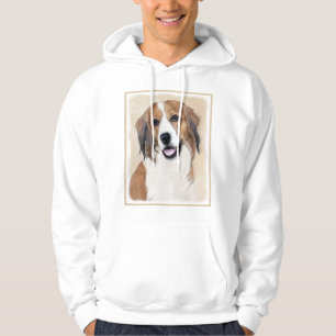 Nederlandse Kooikerhondje Painting - Dog Art Hoodie