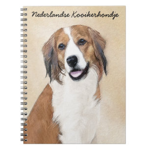 Nederlandse Kooikerhondje Painting - Dog Art Notebook