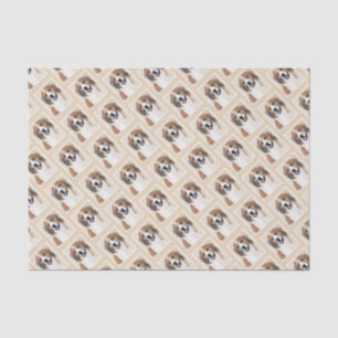 Nederlandse Kooikerhondje Painting - Dog Art Tissue Paper