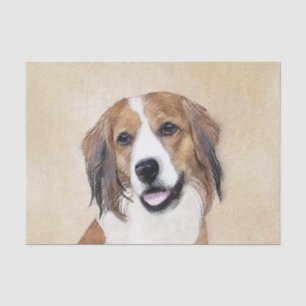 Nederlandse Kooikerhondje Painting - Dog Art Tissue Paper