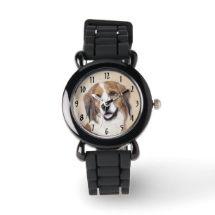 Nederlandse Kooikerhondje Painting - Dog Art Watch