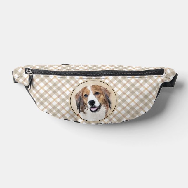 Nederlandse Kooikerhondje Painting Pet Dog Art Bum Bags (Lay Down)