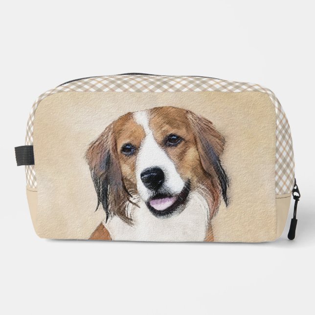 Nederlandse Kooikerhondje Painting Pet Dog Art Dopp Kit (Front)