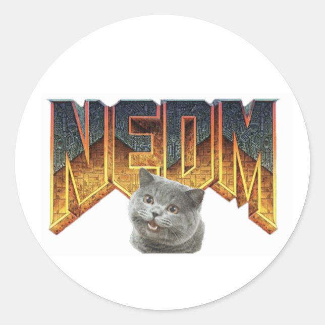 NEDM CLASSIC ROUND STICKER (Front)