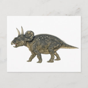 Nedoceratops Dinosaur Running Postcard
