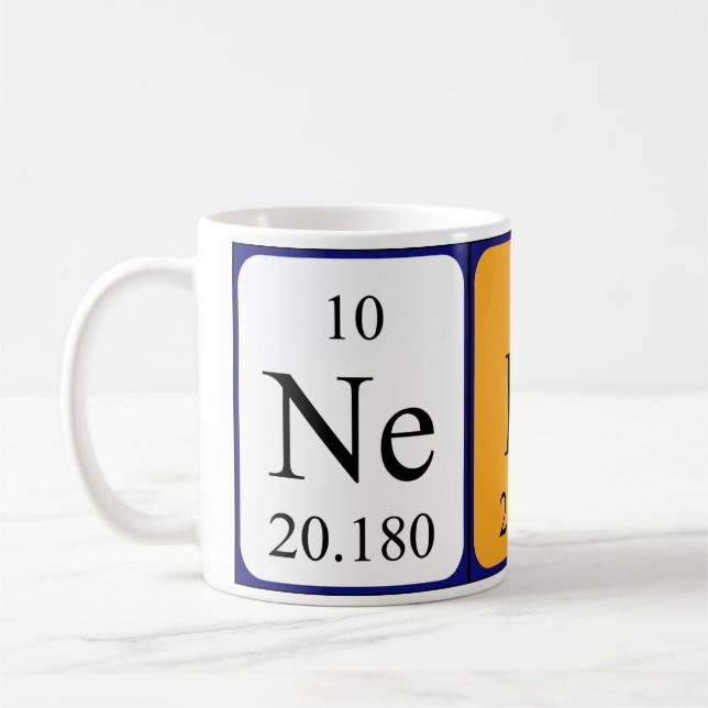 Nedra periodic table name mug (Left)