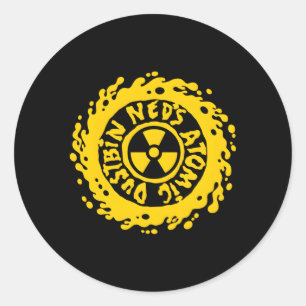 Ned'S Atomic Dust Bin Classic Round Sticker