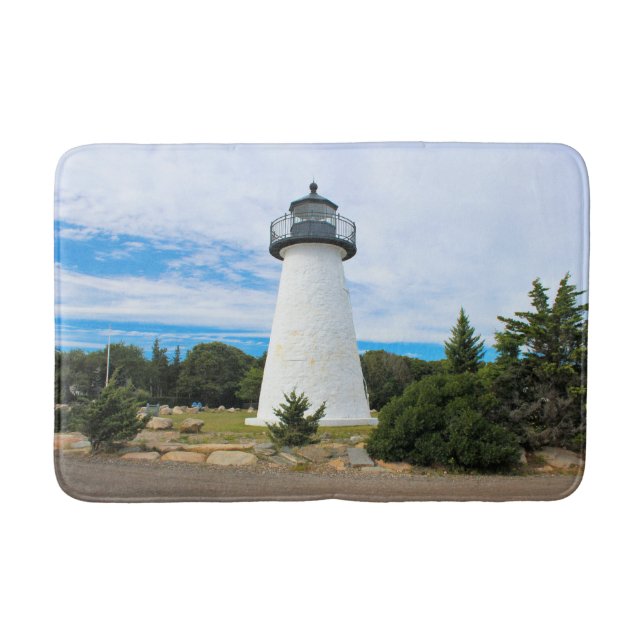 Ned's Point Lighthouse, Massachusetts Bath Mat (Front)