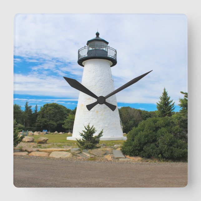Ned's Point Lighthouse, Massachusetts Wall Clock (Front)