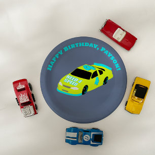 Need 4 Speed Race Car Boys 4th Birthday Party Paper Plate