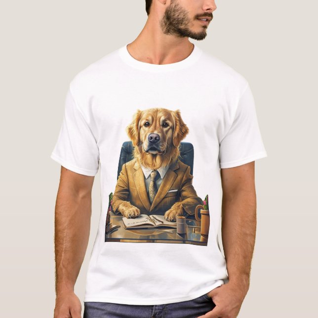 Need a Life Coach? Your Golden Retriever’s Got You T-Shirt (Front)