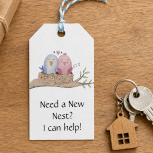 Need a New Nest Real Estate Pop By Gift Tags