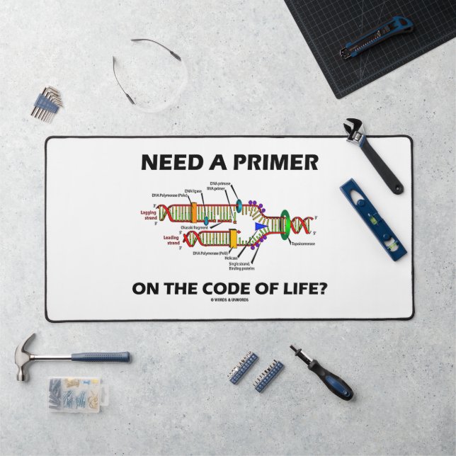 Need A Primer On The Code Of Life? DNA Humour Desk Mat (Workstation)
