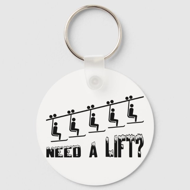 Need A Ski Lift Key Ring (Front)