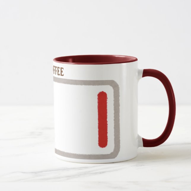 Need Coffee Mug | Funny Low Battery Design | Custo (Right)