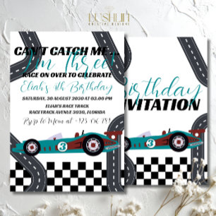 Need for Speed Birthday Race Car Party Invitation