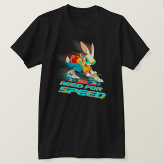 Need for Speed - Roller Skating Rabbit T-Shirt