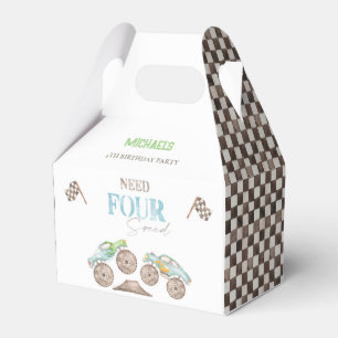 Need FOUR Speed Blue Monster Trucks Gift Box