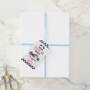 Need Four Speed Pink Heavy Bike Fourth Birthday Gift Tags