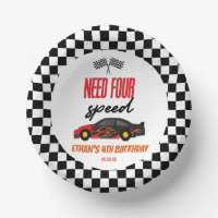 Need Four Speed Red Race Car 4th Birthday Party