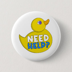 Need Help? 6 Cm Round Badge