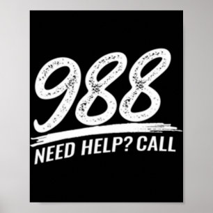 Need Help Call 988 Poster