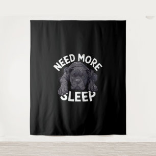 Need More Sleep Lazy Dog Design for Dog Lovers Tapestry