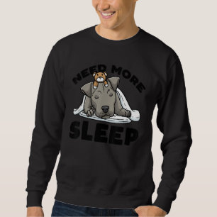 Need More Sleep Staffordshire Bull Terrier Dog Sta Sweatshirt