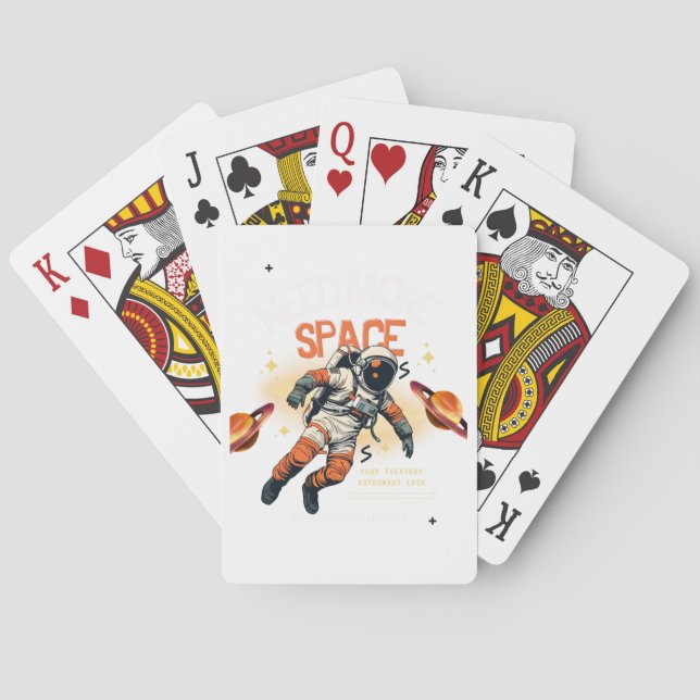 Need More Space Playing Cards (Back)