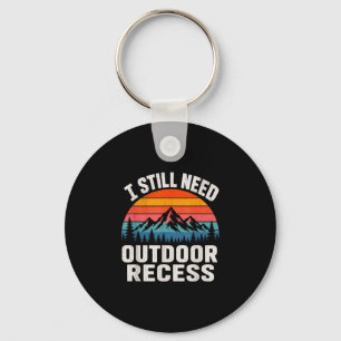 Need outdoor recess vintage retro sunset mountain key ring
