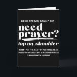 Need Prayer Tap My Shoulder Christian Men Women (o Card<br><div class="desc">Need Prayer Tap My Shoulder Christian Men Women (on Back) _7</div>